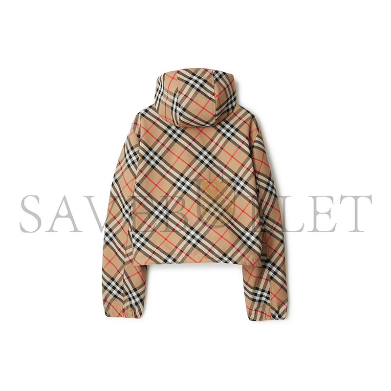 BURBERRY WENDBARE CROPPED-JACKE IN CHECK 80872291